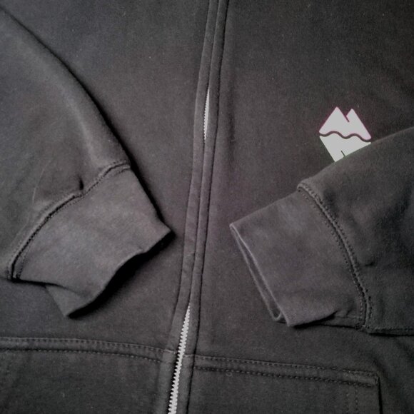 Meow Wolf Sweatshirt XL Black Neon Immersive Art Full Zip Hoodie Hooded - Picture 11 of 12